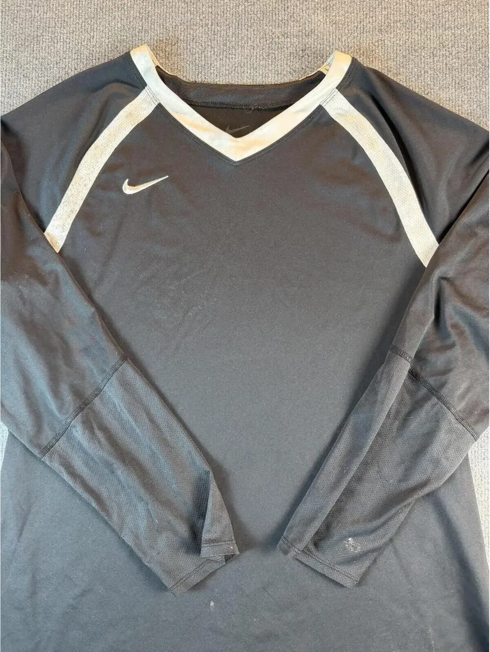 Nike‎ Long Sleeve Dri-Fit Athletic Shirt Black Womens XXL - Running, Exercise